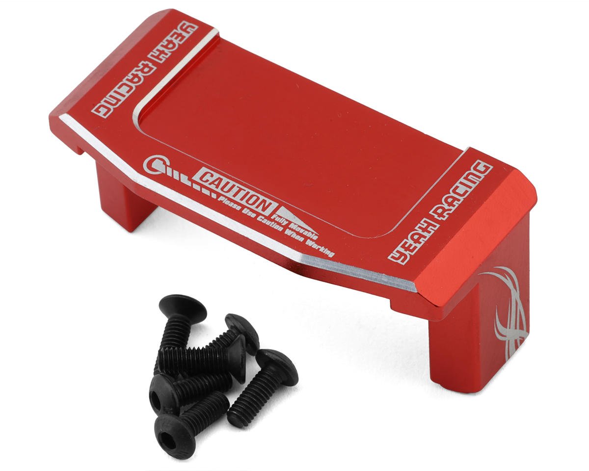 Yeah Racing Tamiya TT-02 CNC-Machined Aluminum Servo Mount (Red) (YEA-TATT-057RD)