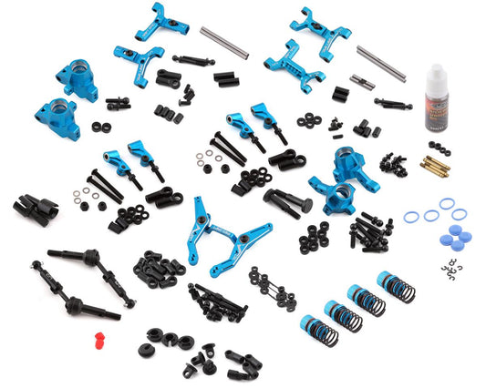 Yeah Racing Tamiya TT-02 Aluminum RWD Drift Conversion Kit (Blue) (YEA-TATT-S03BU)