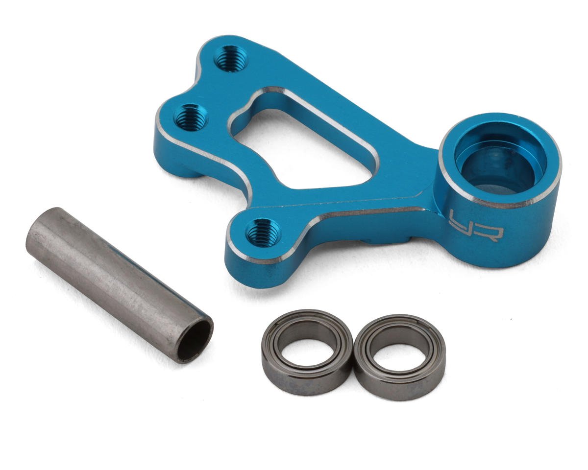 Yeah Racing Tamiya GF-01/G6-01 Aluminum Steering Arm Set (Blue) (YEA-TAWR-030BU)