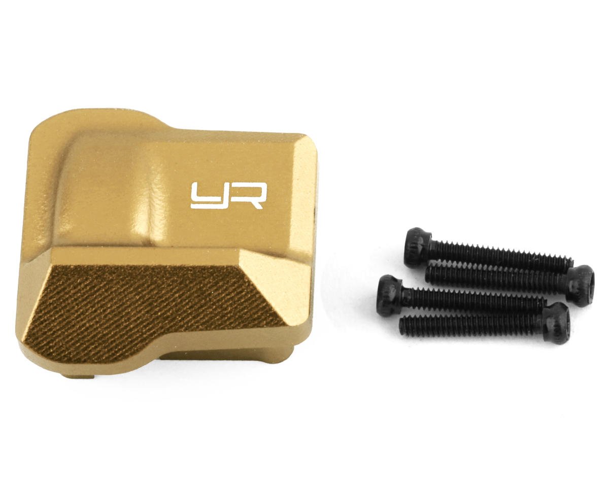 Yeah Racing Brass Differential Cover for Traxxas TRX-4M (Gold) (13g) (YEA-TR4M-001GD)