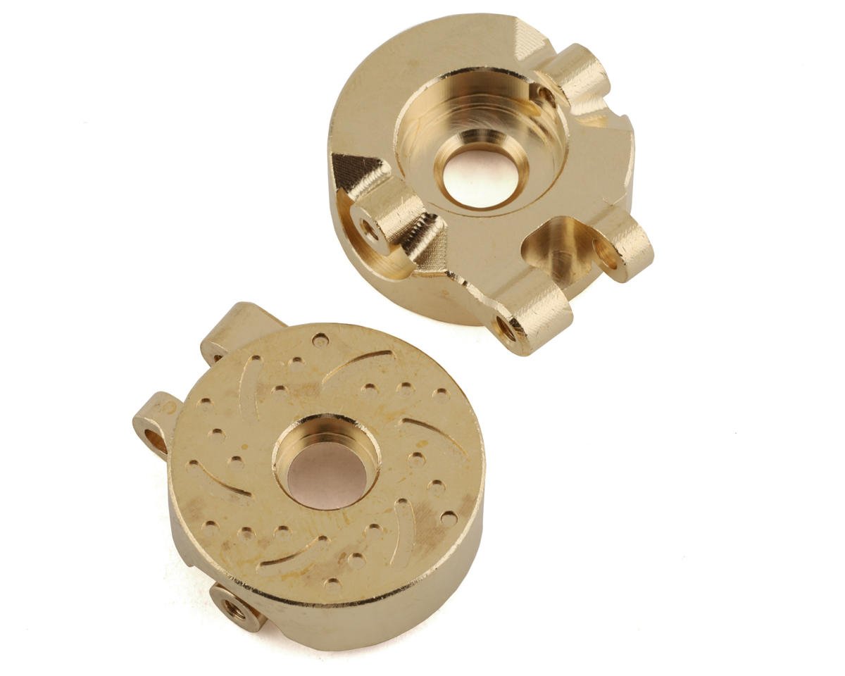 Yeah Racing Brass Steering Knuckles for Traxxas TRX-4M (Gold) (2) (20g) (YEA-TR4M-002GD)