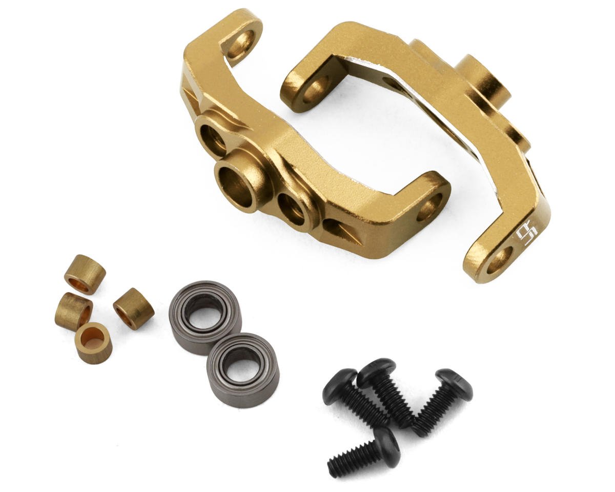 Yeah Racing Brass Hubs Carrier for Traxxas TRX-4M (Gold) (2) (6g) (YEA-TR4M-003GD)