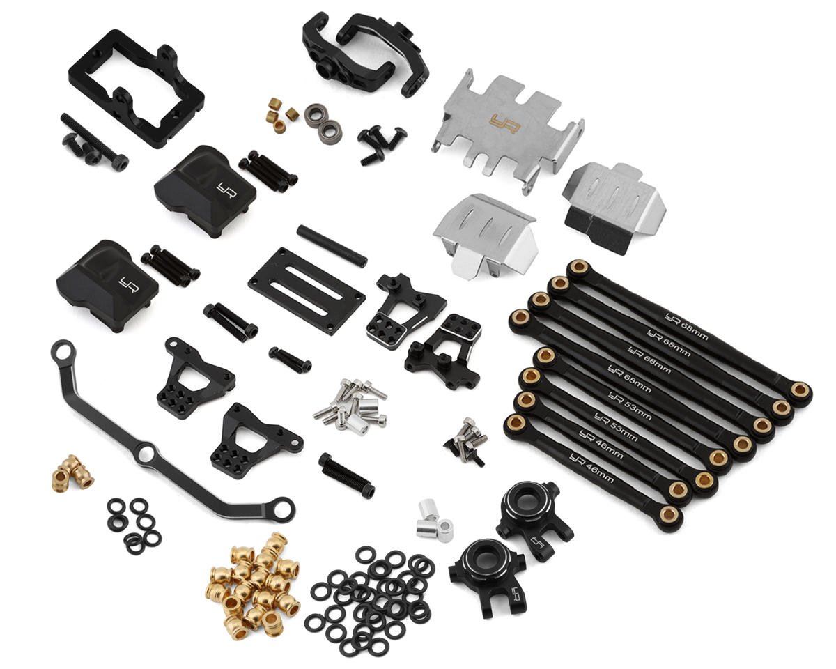 Yeah Racing Aluminum Essential Conversion kit for Traxxas TRX-4M (Black) (YEA-TR4M-S02BK)