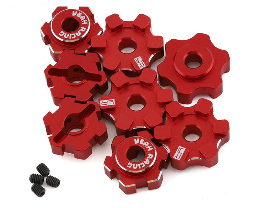 Yeah Racing 17mm Aluminum Wheel Hex for Traxxas Maxx (Red) (4) (YEA-TRMA-001RD)