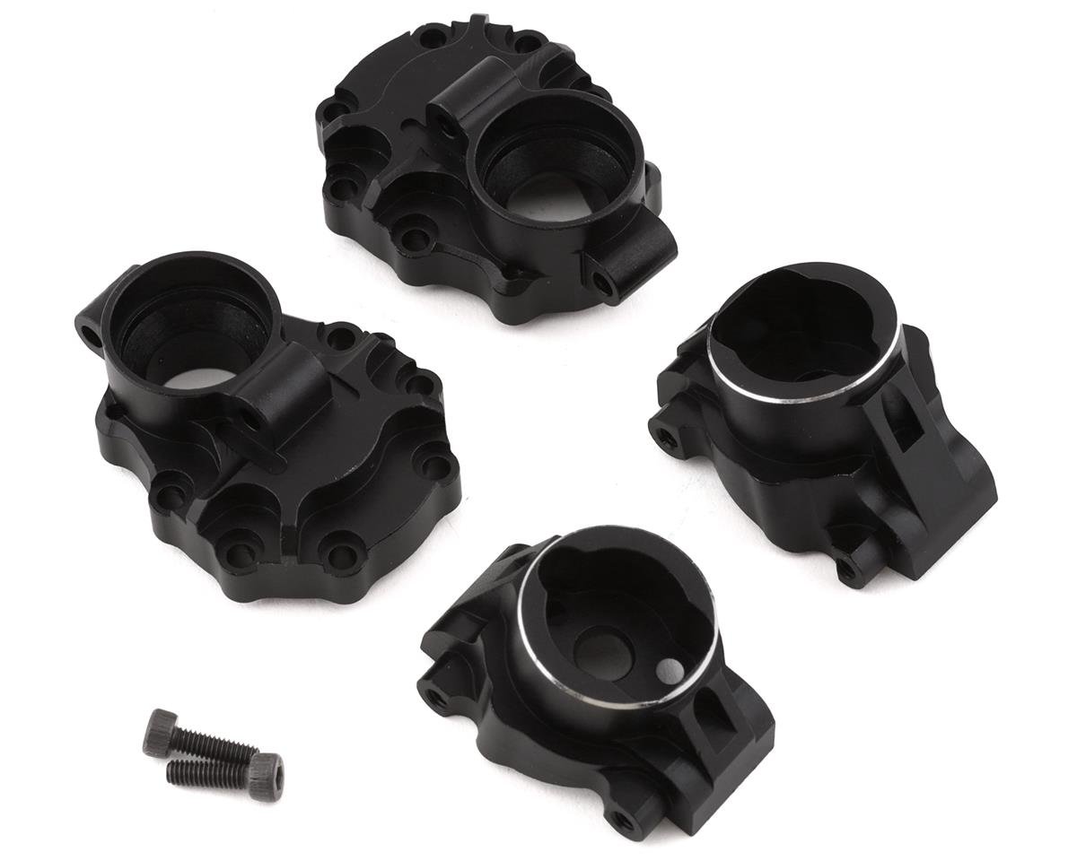 Yeah Racing Aluminum Rear Portal Drive Hub & Housing for Traxxas TRX-4 (YEA-TRX4-003BK)