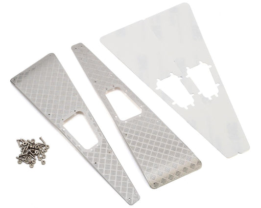 Yeah Racing Stainless Steel Diamond Plate Front Hood Panels for Traxxas TRX-4 (YEA-TRX4-020)