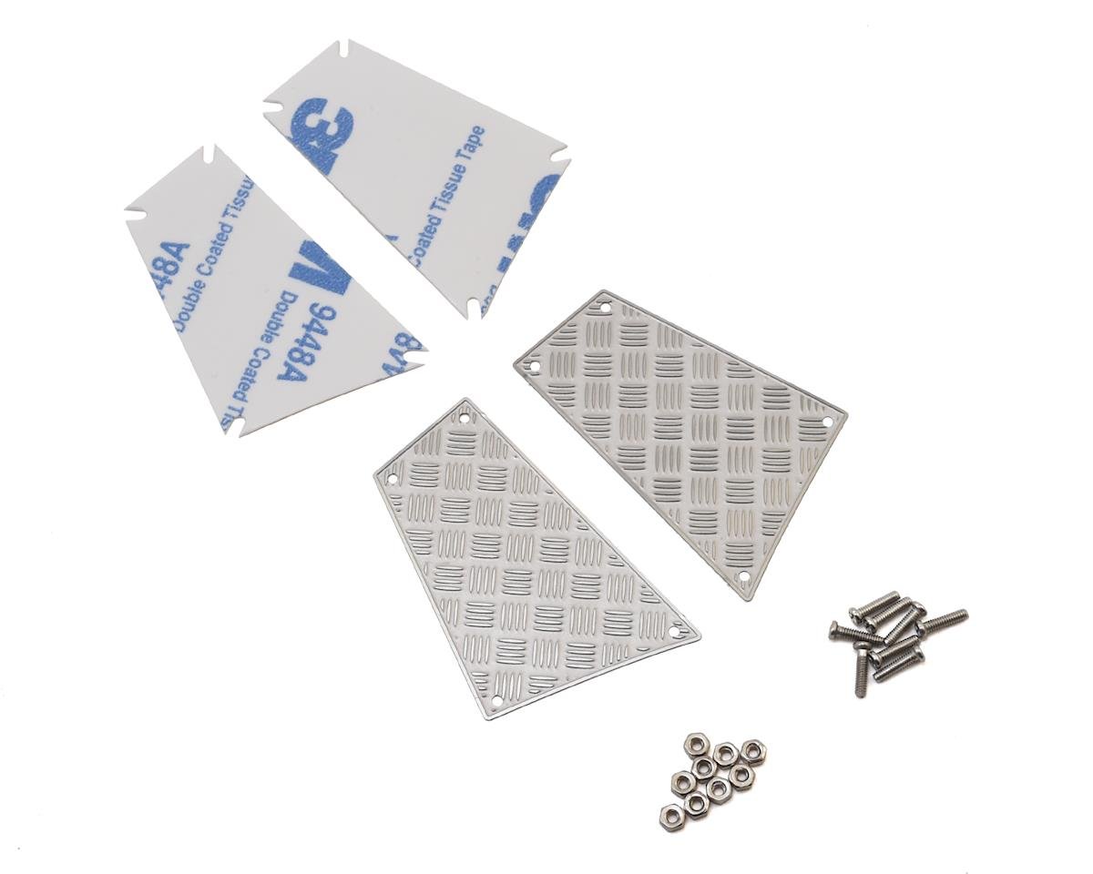 Yeah Racing Stainless Steel Diamond Plate Rear Side Panels for Traxxas TRX-4 (YEA-TRX4-027)