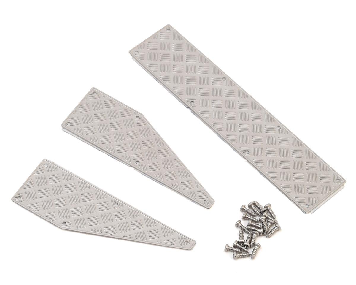 Yeah Racing Stainless Steel Diamond Plate Rear Bumper Panels for Traxxas TRX-4 (YEA-TRX4-028)