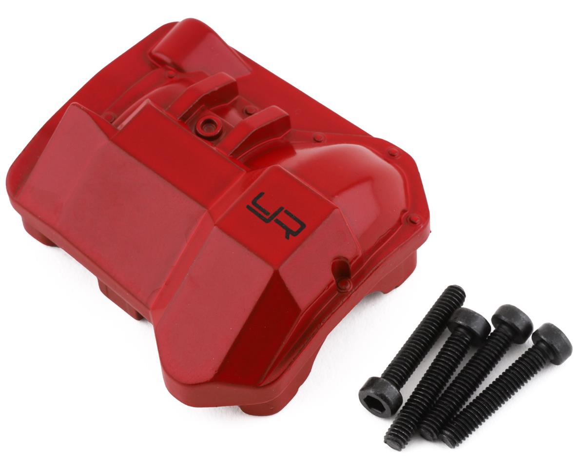 Yeah Racing Aluminum Front/Rear Differential Cover for Traxxas TRX-4 (Red) (YEA-TRX4-047RD)