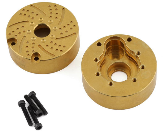 Yeah Racing Brass Outer Portal Drive Housing for Traxxas TRX-4 (2) (118g) (YEA-TRX4-054)