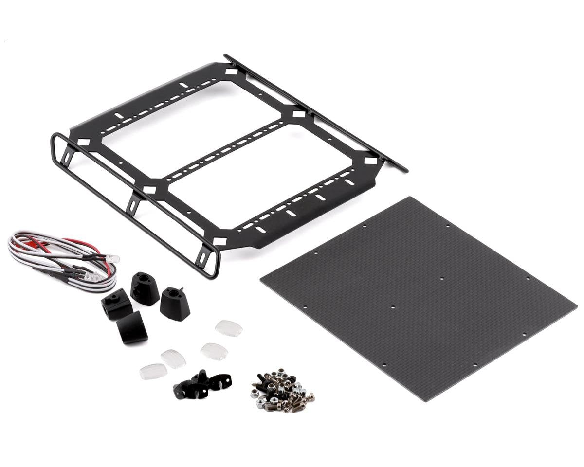 Yeah Racing Aluminum & Carbon Roof Rack for Traxxas TRX-6 Mercedes Benz (Black) (YEA-TRX4-083)