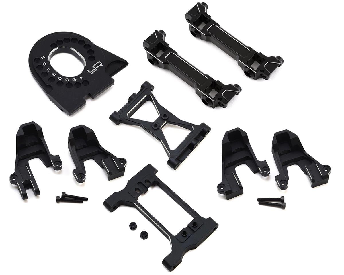 Yeah Racing Aluminum Essentials Upgrade Set for Traxxas TRX-4 (Black) (YEA-TRX4-S03BK)