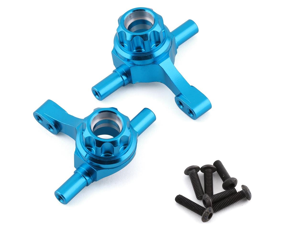 Yeah Racing Tamiya TT-02 Aluminum Steering Knuckle Set (Blue) (2) (YEA-TT02-006BU)