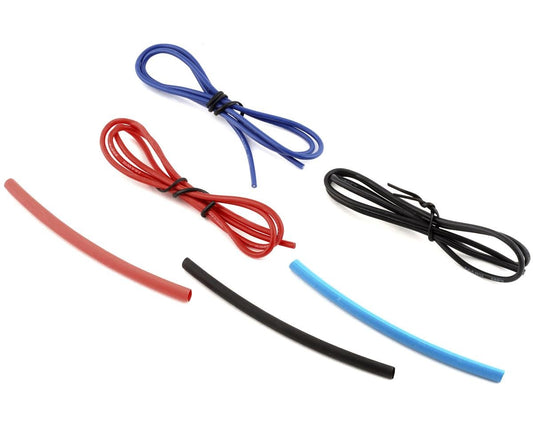 Yeah Racing Silicone Wire Set (Red, Black & Blue) (3) (1.9') (18AWG) (YEA-WPT-0033)