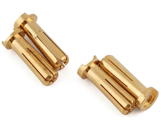 Yeah Racing Male 5mm Gold Bullet Plugs (4) (YEA-WPT-0128)