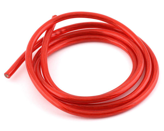 Yeah Racing 12AWG Transparent Wire (Red) (3.2') (YEA-WPT-0137RD)