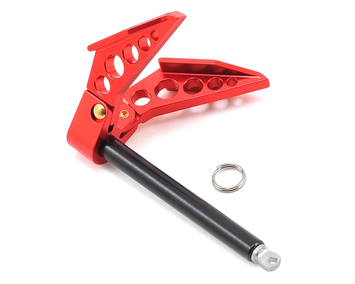 Yeah Racing Aluminum 1/10 Crawler Scale Accessory (Foldable Winch Anchor) (Red) (YEA-YA-0416)