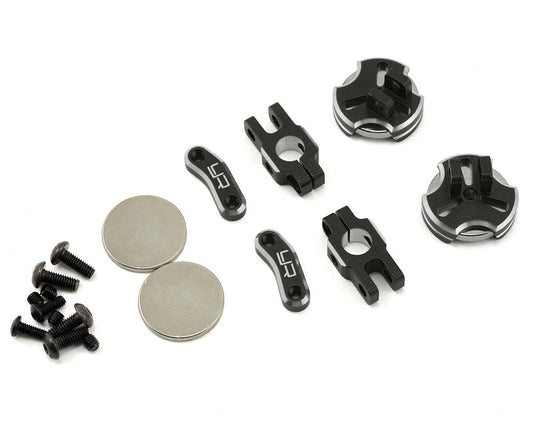 Yeah Racing Aluminum CNC Magnetic Invisible Body Mount (Black) (YEA-YA-0531BK)