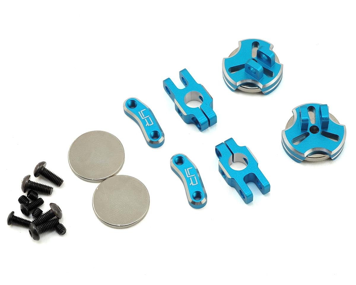 Yeah Racing Aluminum CNC Magnetic Invisible Body Mount (Blue) (YEA-YA-0531BU)