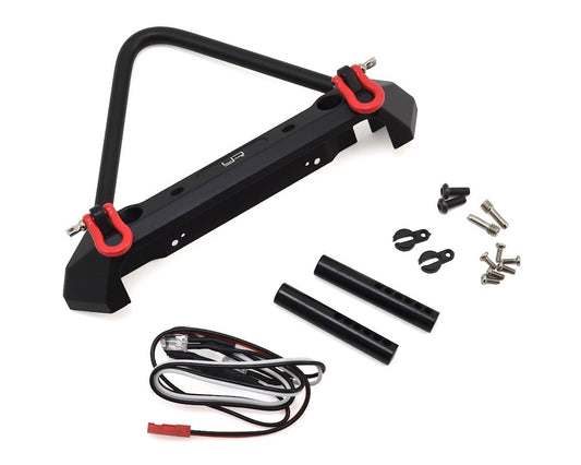 Yeah Racing Aluminum Front Stinger Bumper w/LED Light (Black) (YEA-YA-0548)