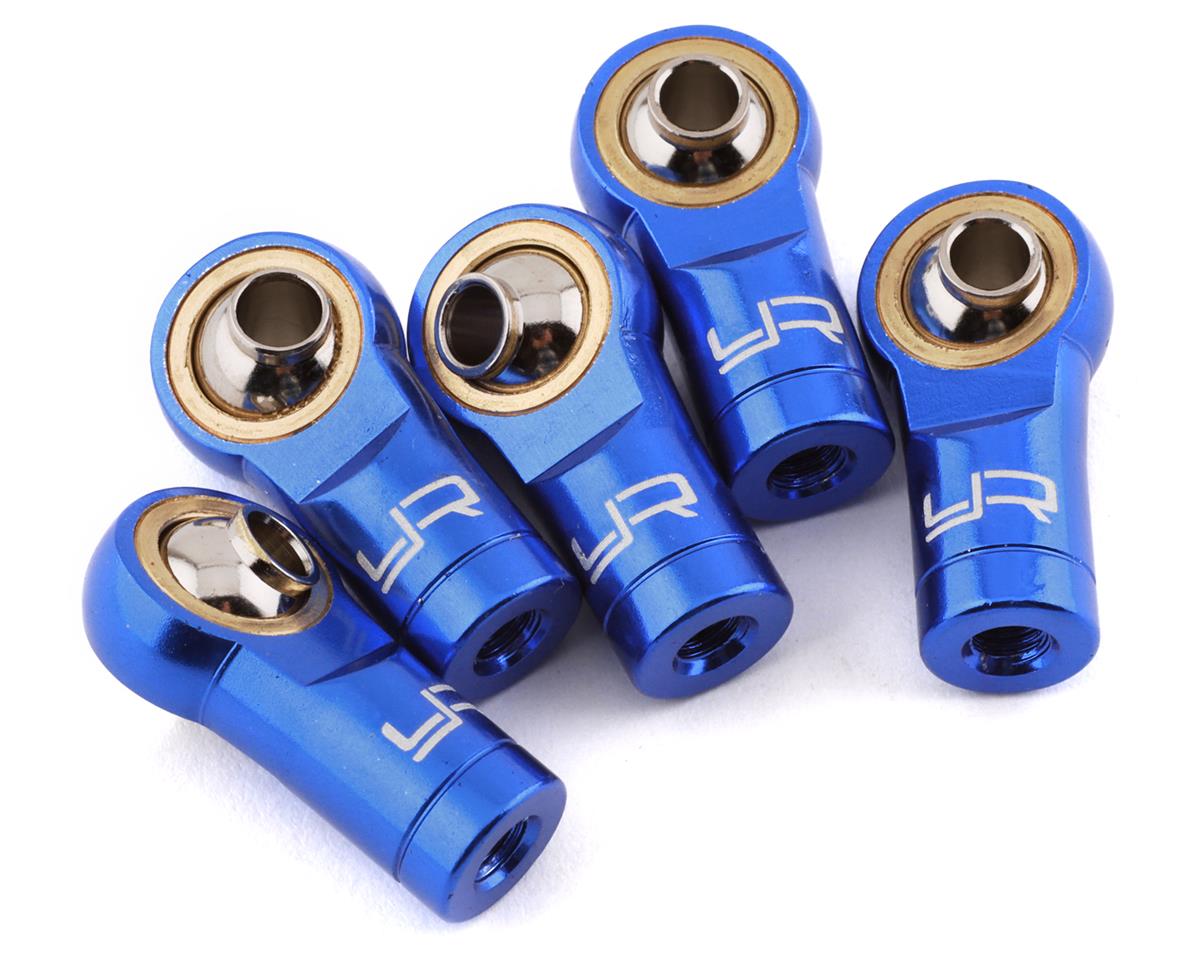 Yeah Racing 3mm Aluminum Threaded Rod Ends (Blue) (5) (Reverse Thread) (YEA-YA-0572DB)
