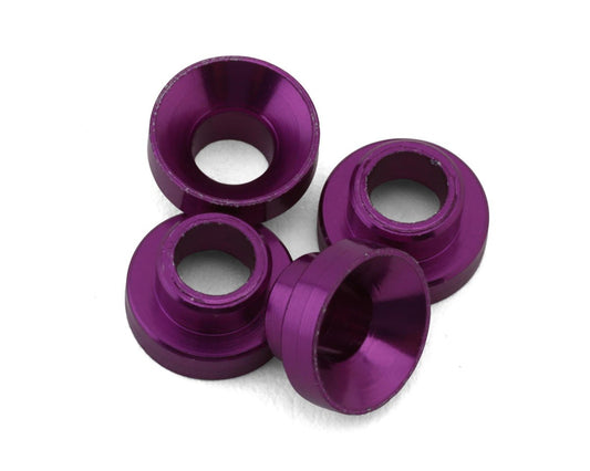 Yeah Racing Aluminum Servo Grommet Washers (Purple) (4) (YEA-YA-0577PP)