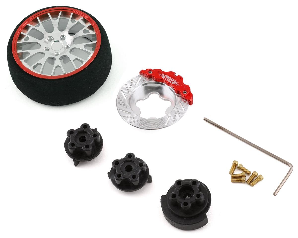 Yeah Racing Type A Aluminum Transmitter Steering Wheel Set (Red) (YEA-YA-0625RD)