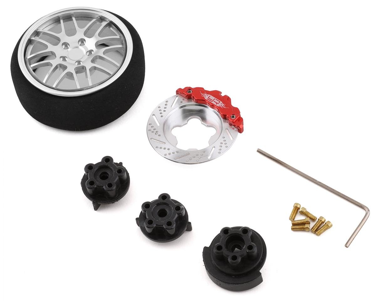 Yeah Racing Type B Aluminum Transmitter Steering Wheel Set (Silver) (YEA-YA-0626SV)