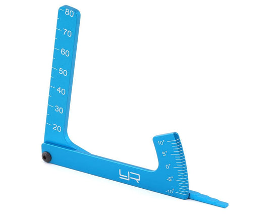 Yeah Racing Aluminum 3-in-1 Camber Gauge (Blue) (YEA-YT-0056BU)