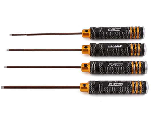 Yeah Racing Metric Hex Driver Set (4) (1.5, 2.0, 2.5, 3.0mm) (YEA-YT-0187)